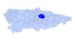 Siero Asturies map